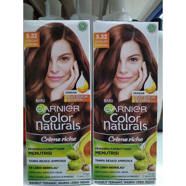 Garnier hair Color Naturals ( Pewarna Rambut Permanen) - 5.32 Coklat Caramel