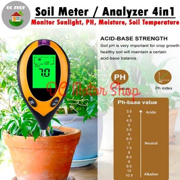 Jual Digital Soil Analyzer Tester Meter Alat Ukur Ph Tanah In In Shopee Indonesia