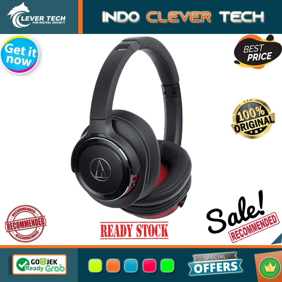 Audio Technica ATH-WS660BT Solid Bass Over-Ear Headphones