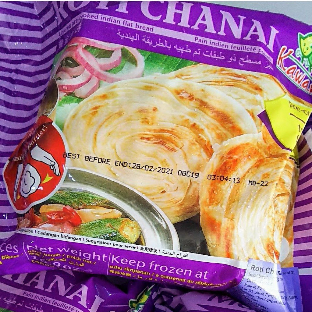 

ROTI CHANAI / CANAI / CANE / MARYAM KAWAN FOOD 8PCS 480 GRAM - TASYA KITCHEN