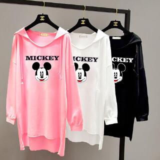 Sweater Kaos  Hoodie Lengan  Panjang  Desain  Mickey Mouse 