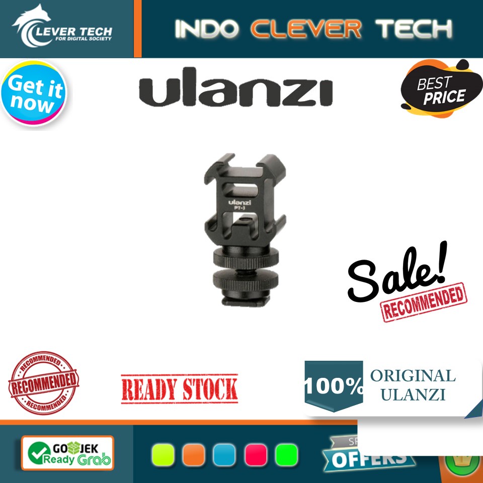 Ulanzi Dual Cold Shoe Mount PT-3S