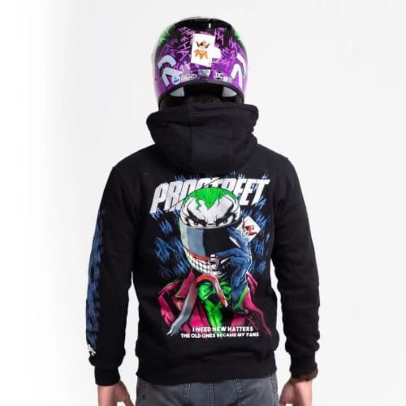 HOODIE|PROSTREET|JOKER|BLACK|NEW|ORIGINAL-Hitam,M