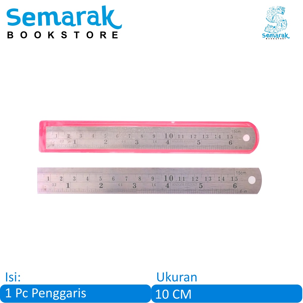 

Trifelo Stainless Steel Ruler Penggaris Besi Anti Patah 15 Cm