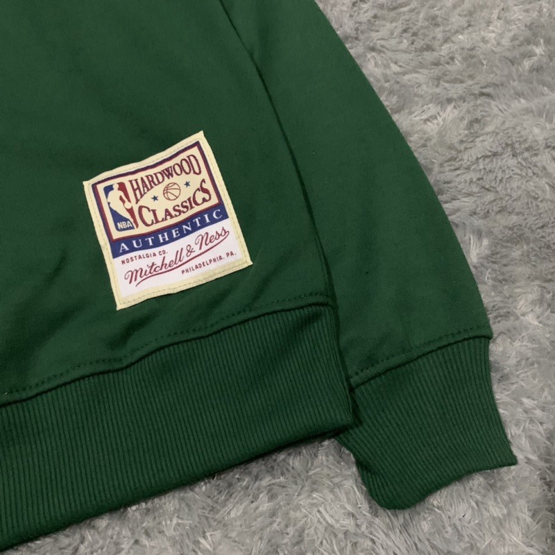 Sweater Crewneck NBA Celtics Mitchel &amp; Ness Fulltag &amp; Lebel