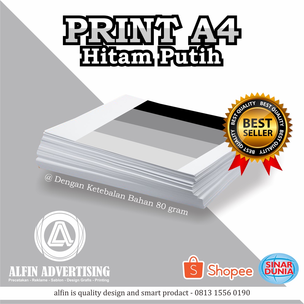 

Print A4 80gram " Harga Termurah " Cepat & Berkualitas