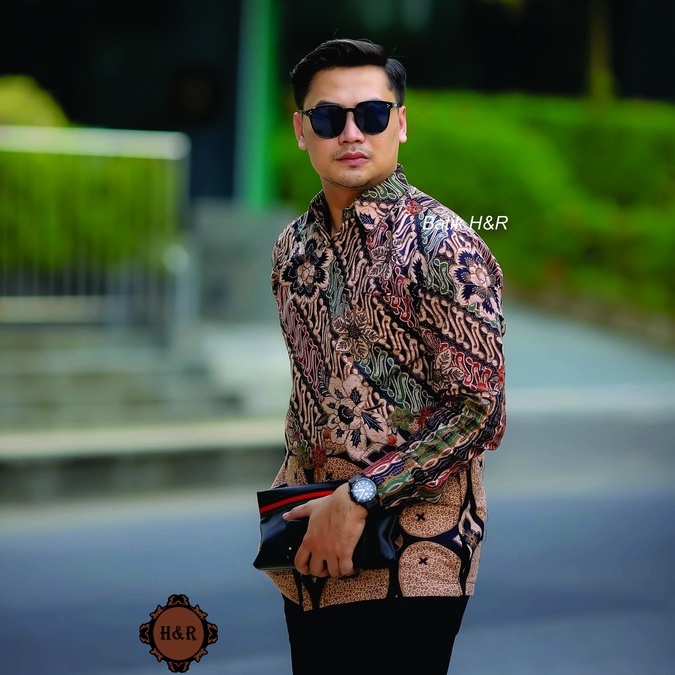 Baju Batik Pria Lengan Panjang Kemeja Batik Pria Batik Premium Kemeja Cowok Batik modern Baju Pria