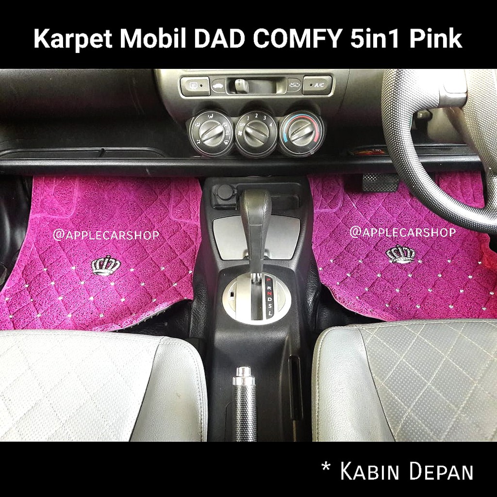 karpet comfy mahkota pink