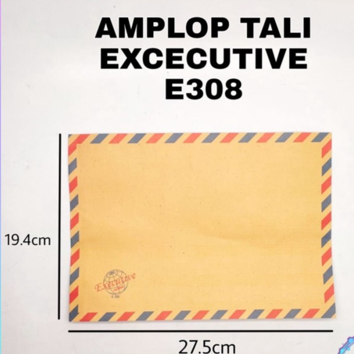 

Amplop Coklat EXECUTIVE 308 Airmail Tali [1 Pack]