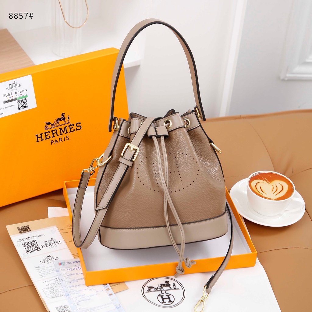 H Bucket Bag in Togo Leather #8857