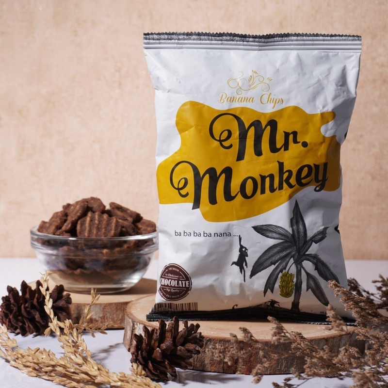 

Keripik pisang kepok khas Lampung Mr Monkey