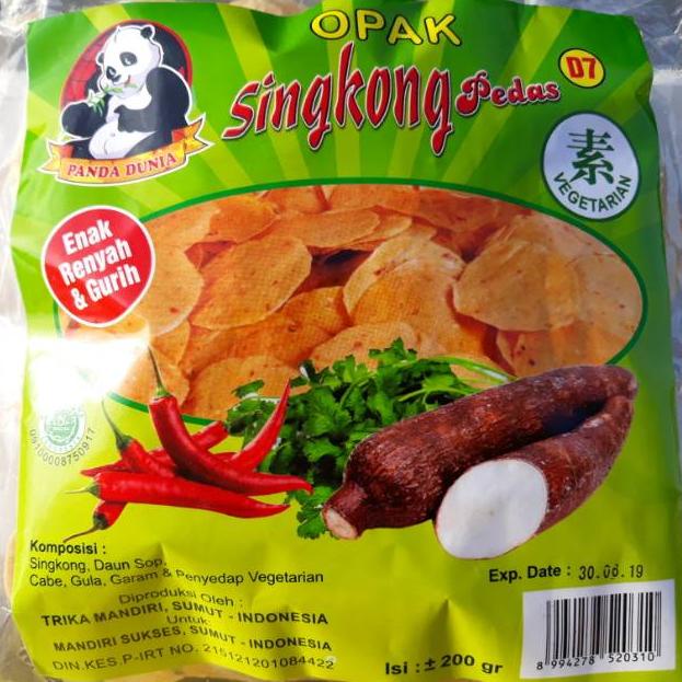 

Terupdate✧☋ Opak Singkong Pedas ( Kerupuk Singkong Pedas ) Mentah Panda Dunia Vegan & Vegetarian 45