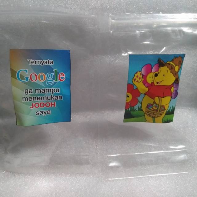 

Pouch polos + stiker lucu