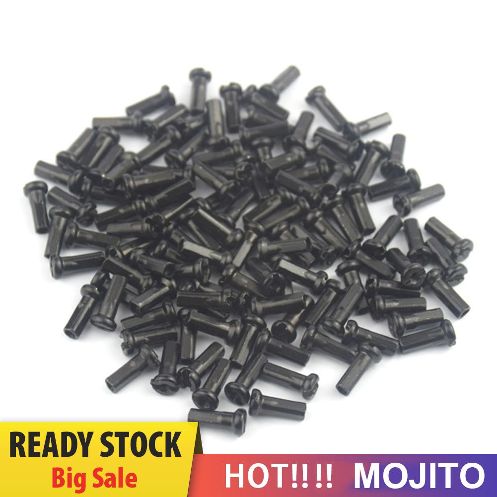 50 Pcs Nipples Bahan Metal Ukuran 14g 2mm Untuk Sepeda Gunung Mtb