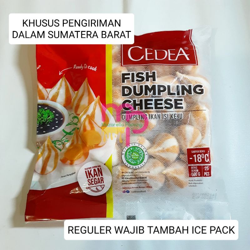 

Cedea Dumpling cheese 500gr (KHUSUS SUMBAR, REGULER WAJIB TAMBAH ICE PACK)