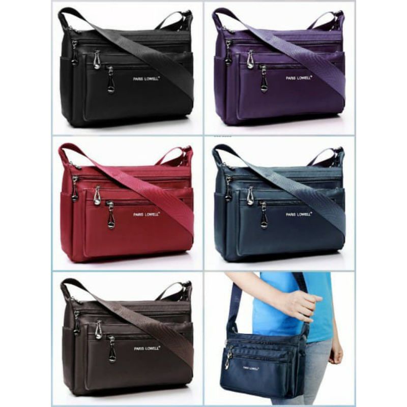 Paris Lowell Tas Selempang Unisex Original Import SlingBag 27x10x20cm - 308 tas selempang pria tas p