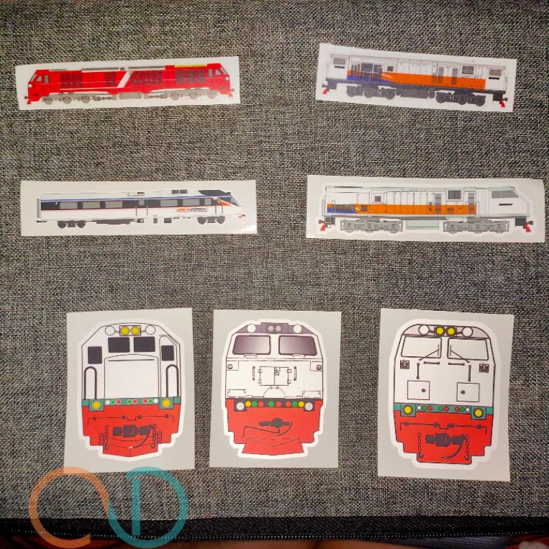 

Stiker Kereta Lokomotif KRL Satuan