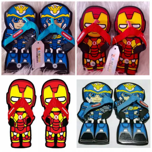 Sandal LUCU anak karakter robot/sandal lucu anak laki laki