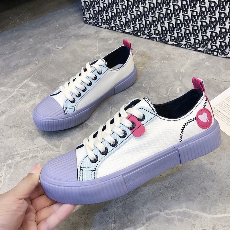 Sepatu Kanvas Cewe Sneakers Canvas Wanita Model Terbaru Designe Termodern Trendy 2021