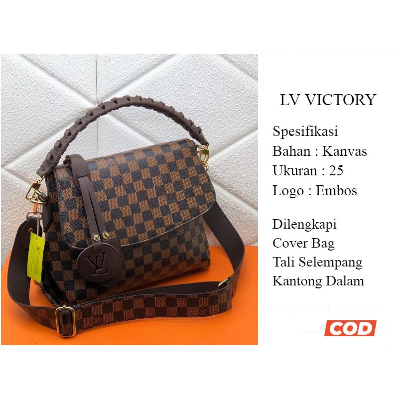 TAS WANITA LV VICTORY PREMIUM | DM7992 TAS SELEMPANG LOUIS VUITTON VIKTORY IMPORT