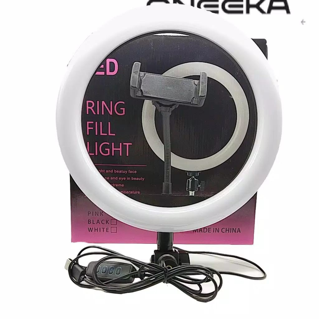 &lt;^ SJA ^&gt; ring light 26 cm + tripod stand 2.1 m lampu make up