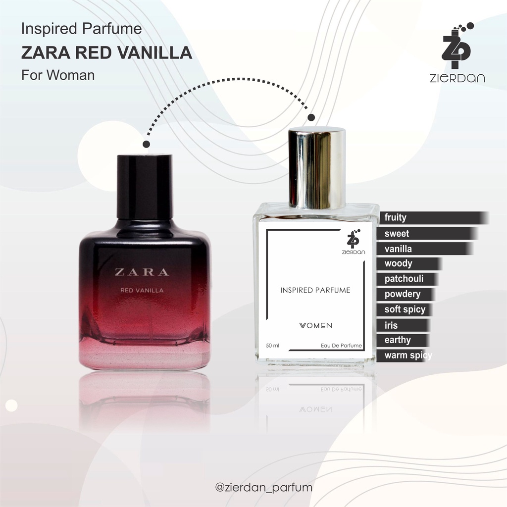 Zierdan Inspired Parfum Zara Red Vanilla Parfume Farfum Minyak Wangi Tahan Lama Wanita Cewek