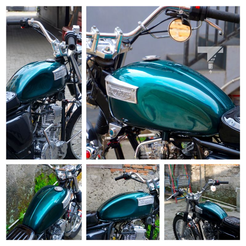Tangki Custom Triumph / Gastank Custom Triump British Style, Scrambler Style, Japstyle