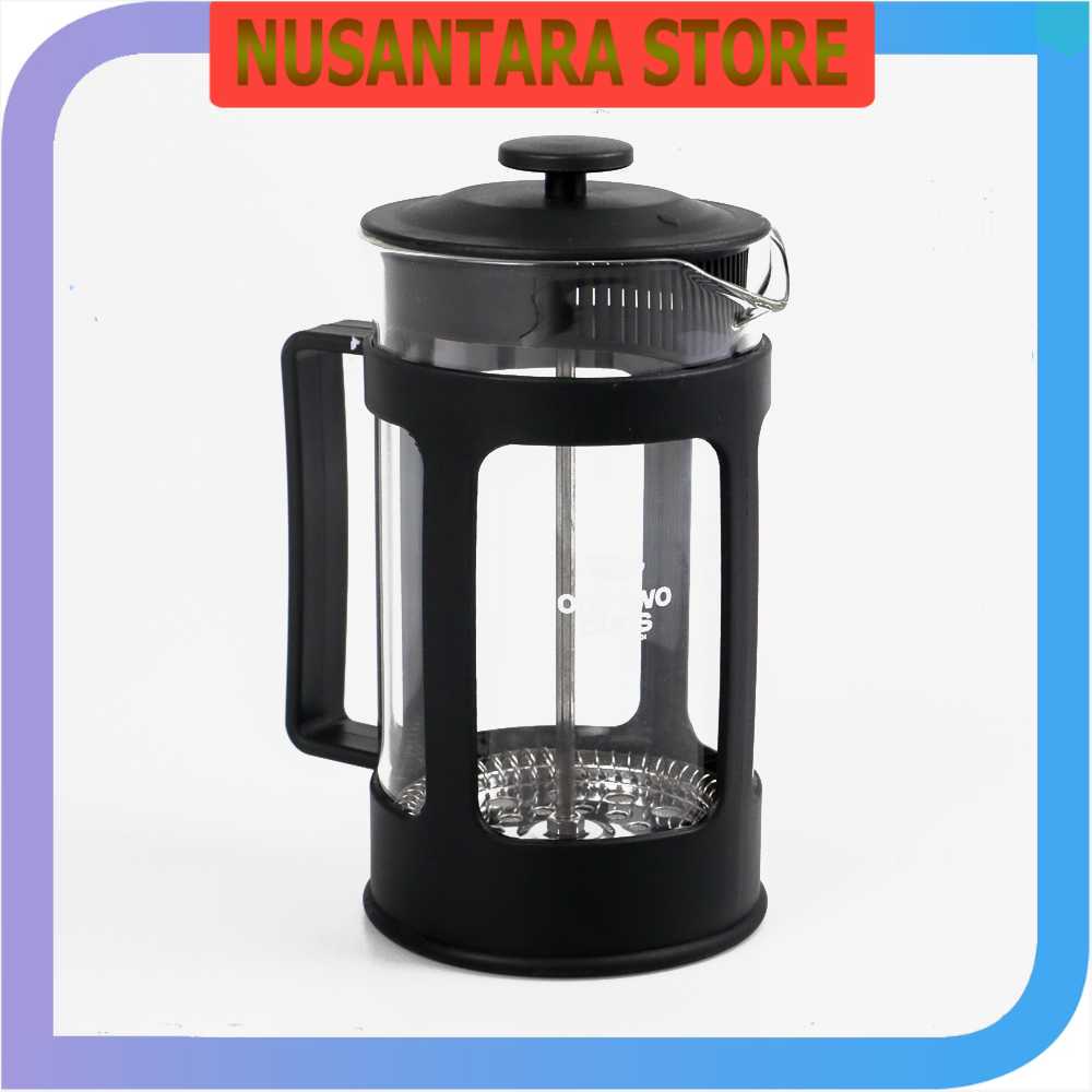 

NS - One Two Cups French Press Coffee Maker Pot - KG73I - NUSANTARA STORE