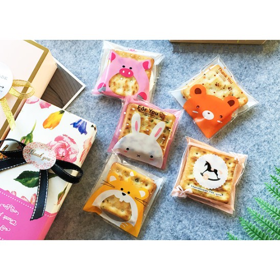 

Plastik ANIMAL 10X10 Opp Seal ISI 10 pond oval plastik cookies