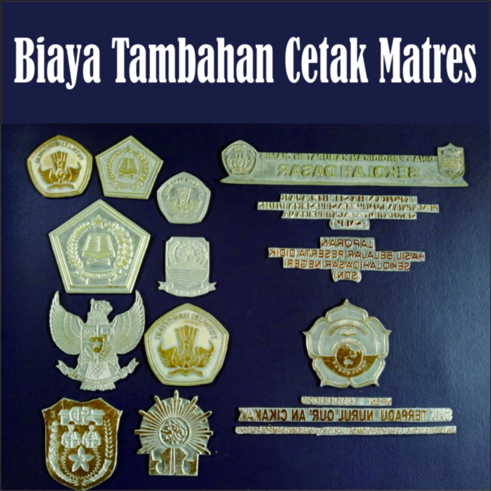 

Biaya Tambahan Cetak Matres & Screen Sablon Map Raport/Ijazah