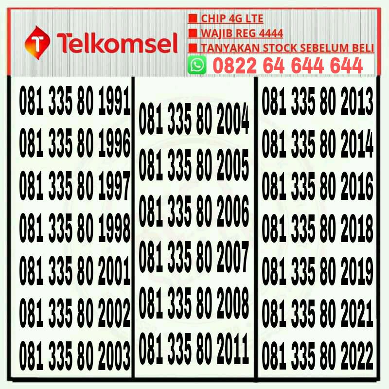 kartu simpati Seri tahun