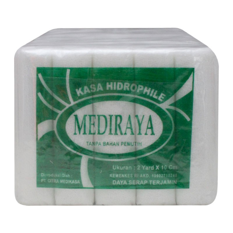 Kasa Gulung Verban MEDIRAYA 10 cm X 2 yard isi 50 Rol