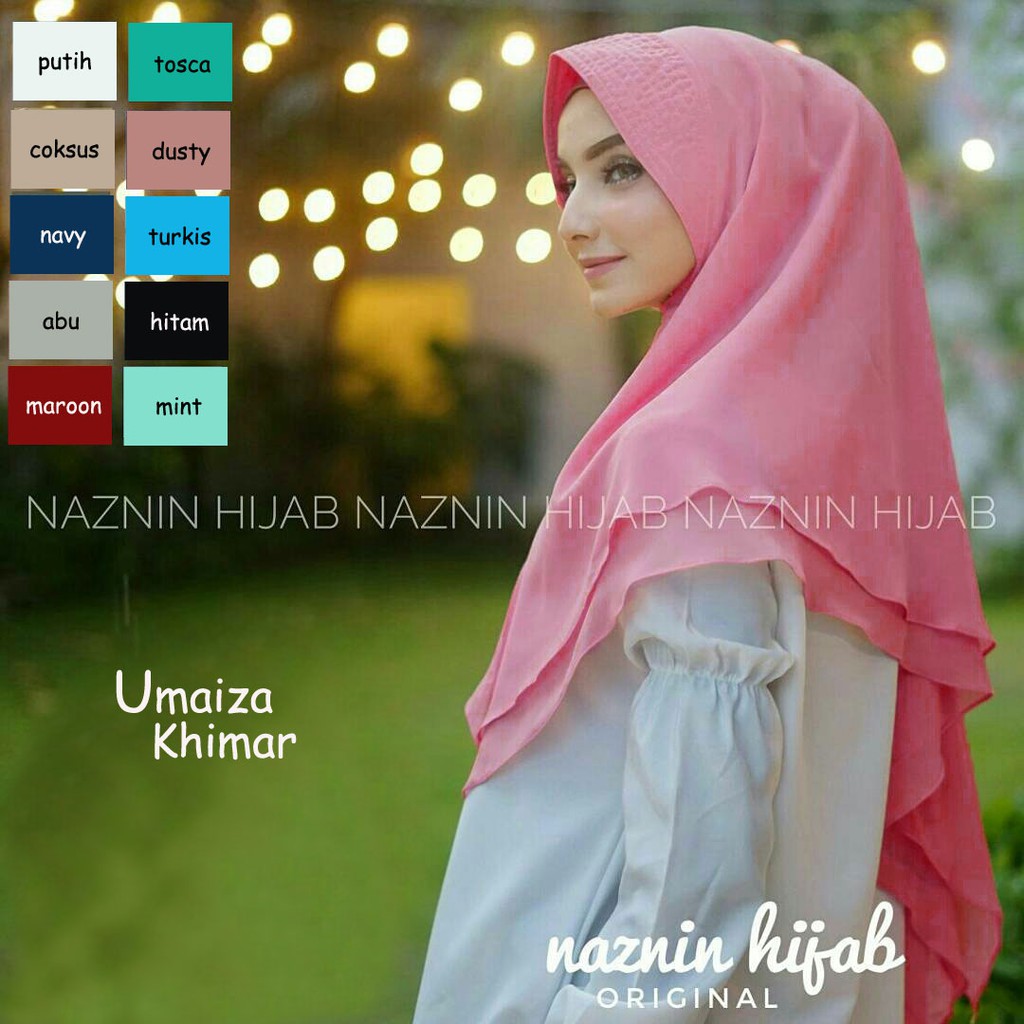 PASHMINA INSTAN MURAH UMAIRA KHIMAR / BERGO INSTAN / PASTAN / VANILLA HIJAB