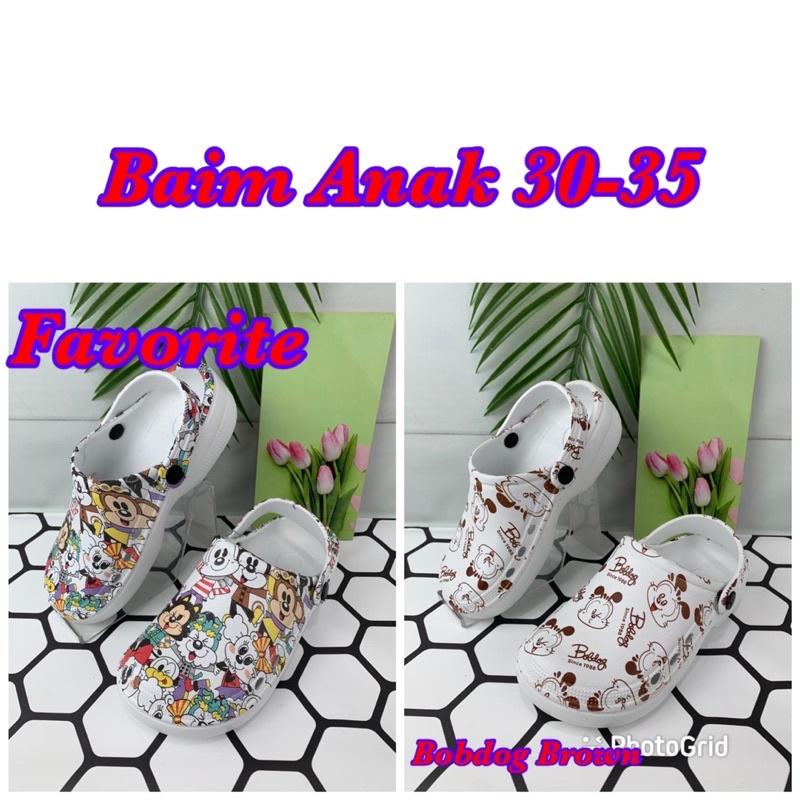 Sandal Baim Anak Motif Size 30-35