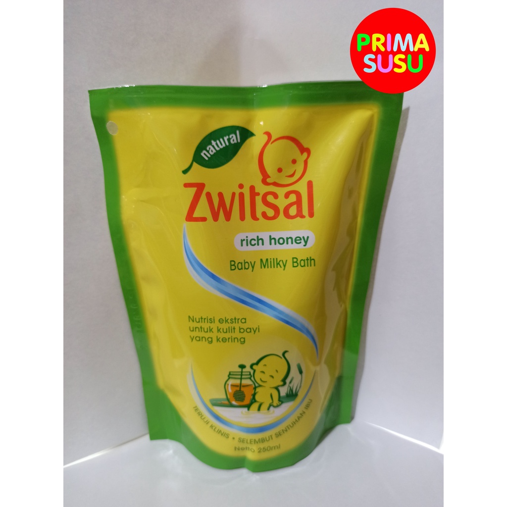 Zwitsal Rich Honey Baby Milky Bath 250 ML