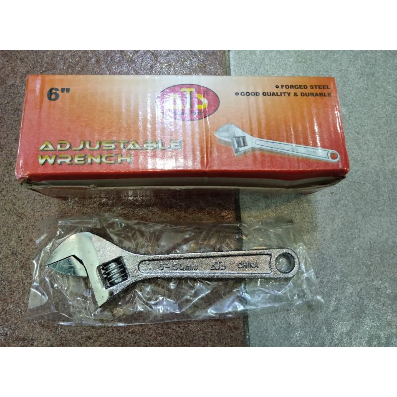 ATS kunci inggris 6 INCH adjustable wrench KUNCI BAGO BACO 6-150MM