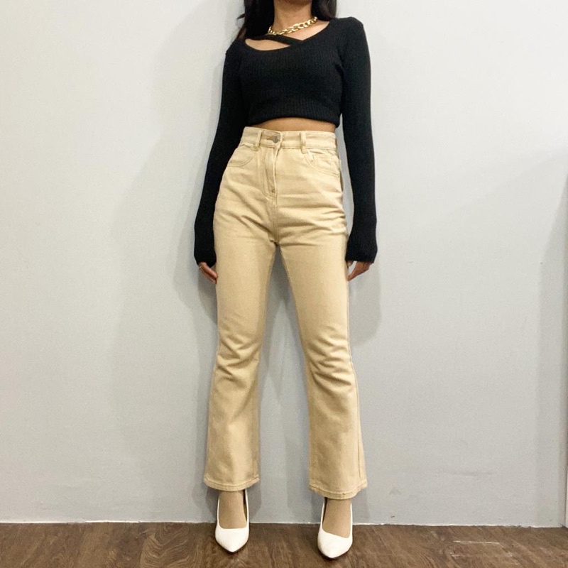 [LUXE.DLABEL] - E38 Jeans | Celana panjang Highwaist wanita Jeans import premium Jeans wanita polos ripped jeans High waist jeans wanita bkk Skinny Jeans High waist Baggy jeans Wideleg Jeans Kulot jeans Boyfriend jeans Wanita Kargo Jeans