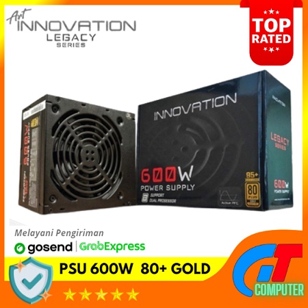 Power Supply / PSU Innovation Legacy Series 600W 600 Watt 80+ Gold
