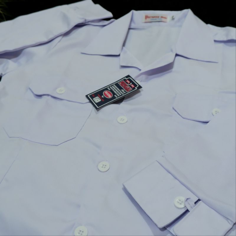 PROMO Baju PDH Putri Drill Putih Tebal Adem