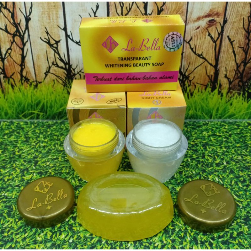 Paket Cream La Bella Gold Original Asli 3 In1