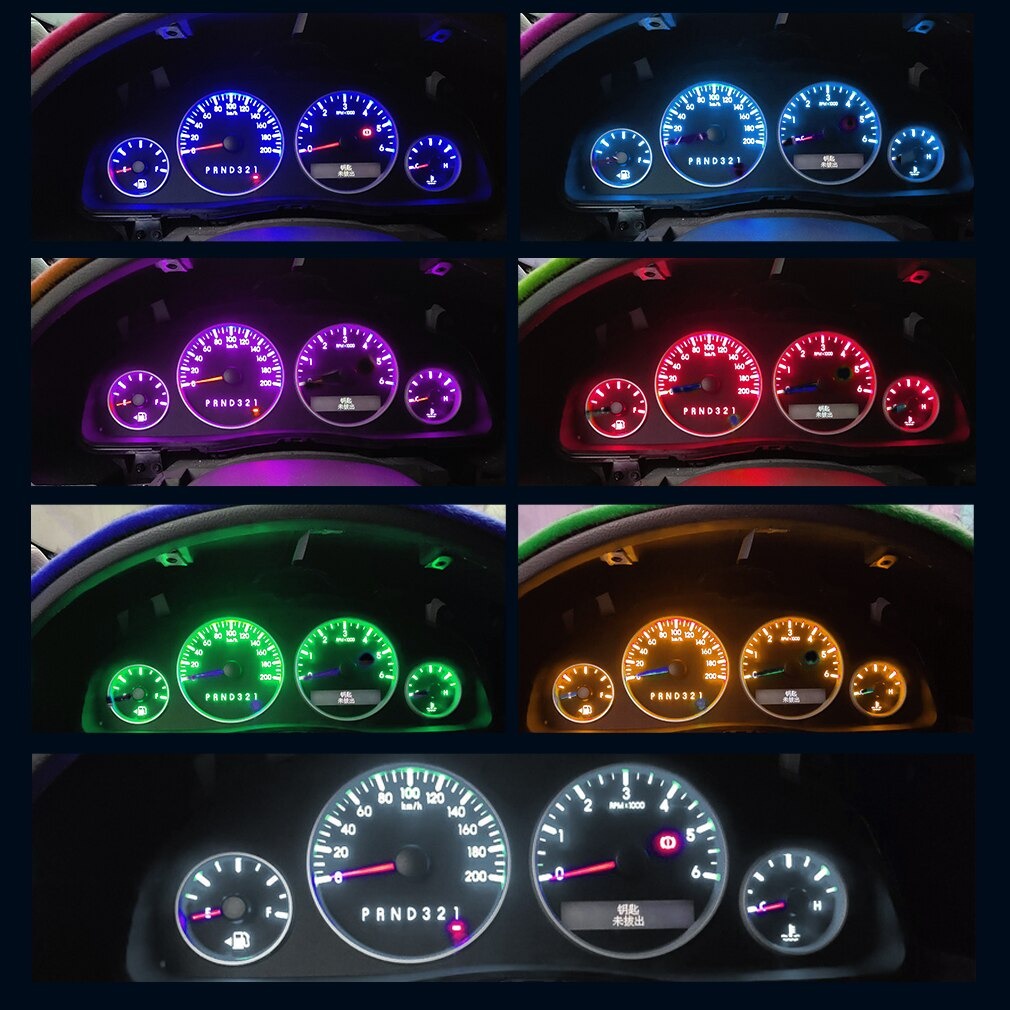 [BISA COD] Lampu LED T5 Speedometer Dashboard 3 SMD 1210 Model Jamur Mobil Motor