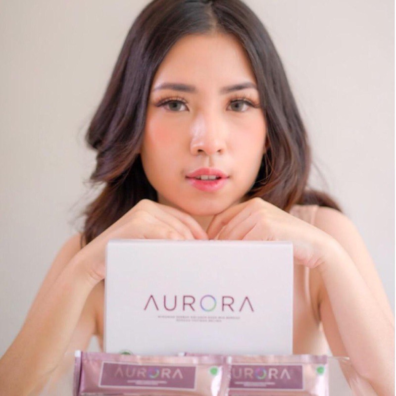 COLLAGEN PREMIUM DARI SAFFRON &  L-GLUTHATIONE - AURORA COLLAGEN (1 SACHET)