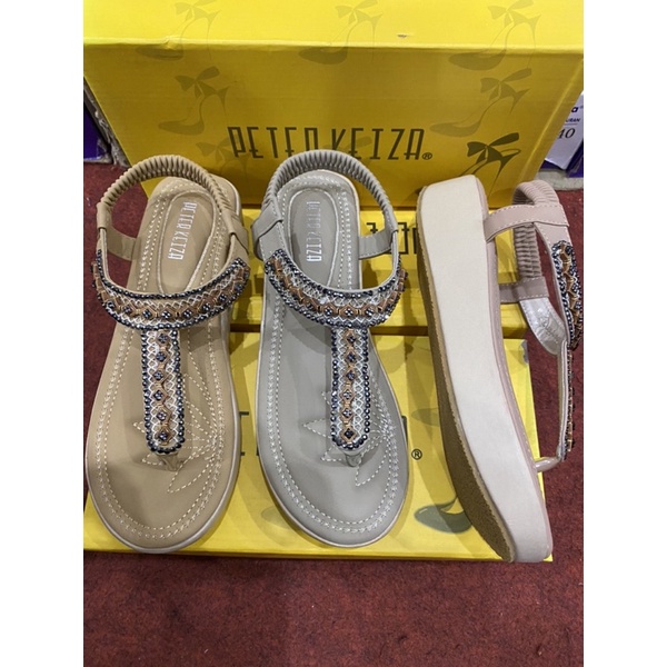 Sepatu Sandal wedges brand Peter Keiza