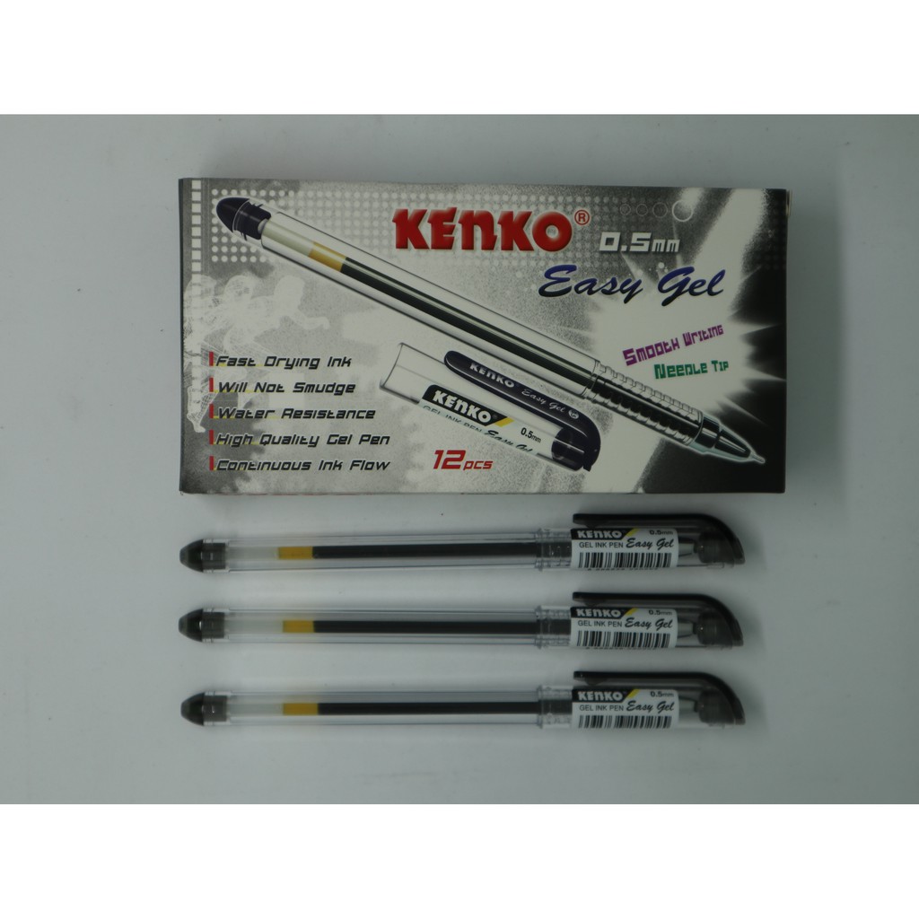 

RB (12 Pcs) Pen Kenko Easy Gel 0.5mm Warna Solid