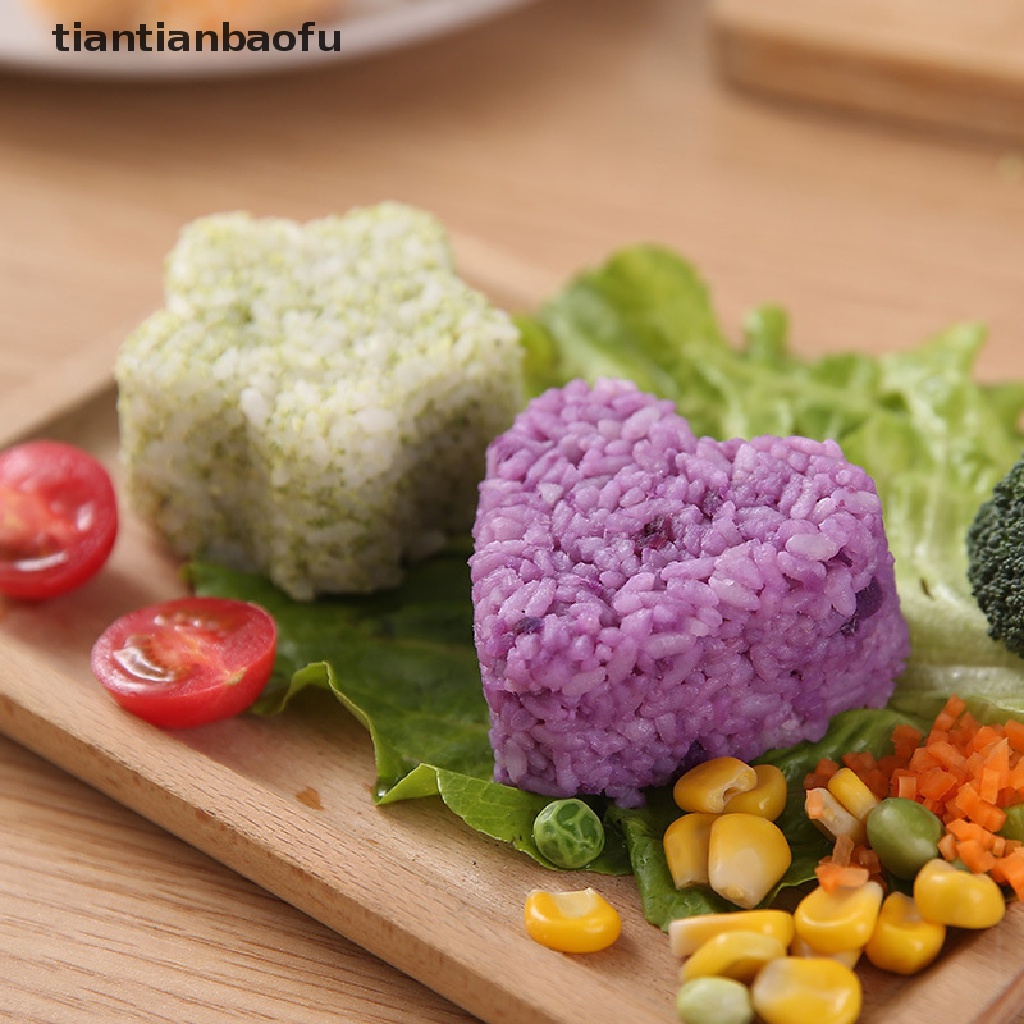 2pcs / set Cetakan Nasi Onigiri Sushi Gaya Jepang Untuk Dapur