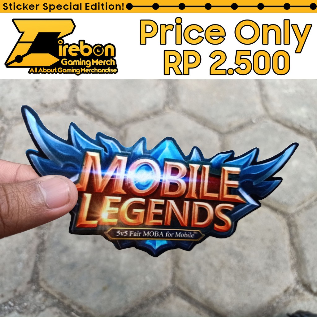 Sticker Stiker Mobile Legends Official HD Logo Gaming Shopee