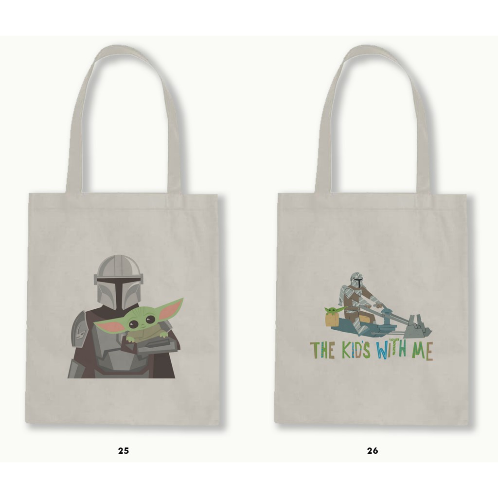 TOTE BAG BLACU 30X40 - THE MANDALORIAN .01