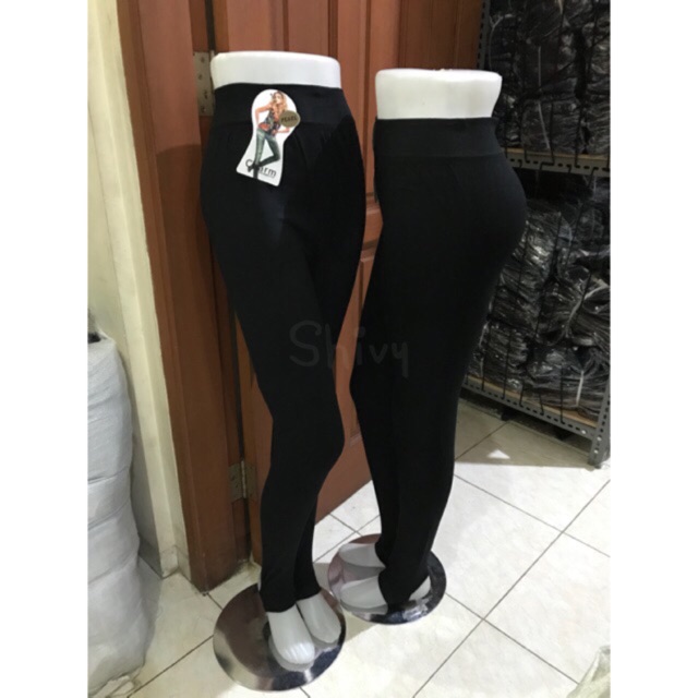 PREMIUM LEGGING  SOFTKATUN FULL KAKI INJAK  TUMIT LEGGING  