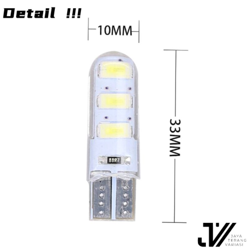 LAMPU LED SEN SENJA T10 JELLY 6 MATA KEDIP FLASH /HARGA PERBIJI /LAMPU T10 FLASHING/LAMPU KOTA KEDIP/T10 LED