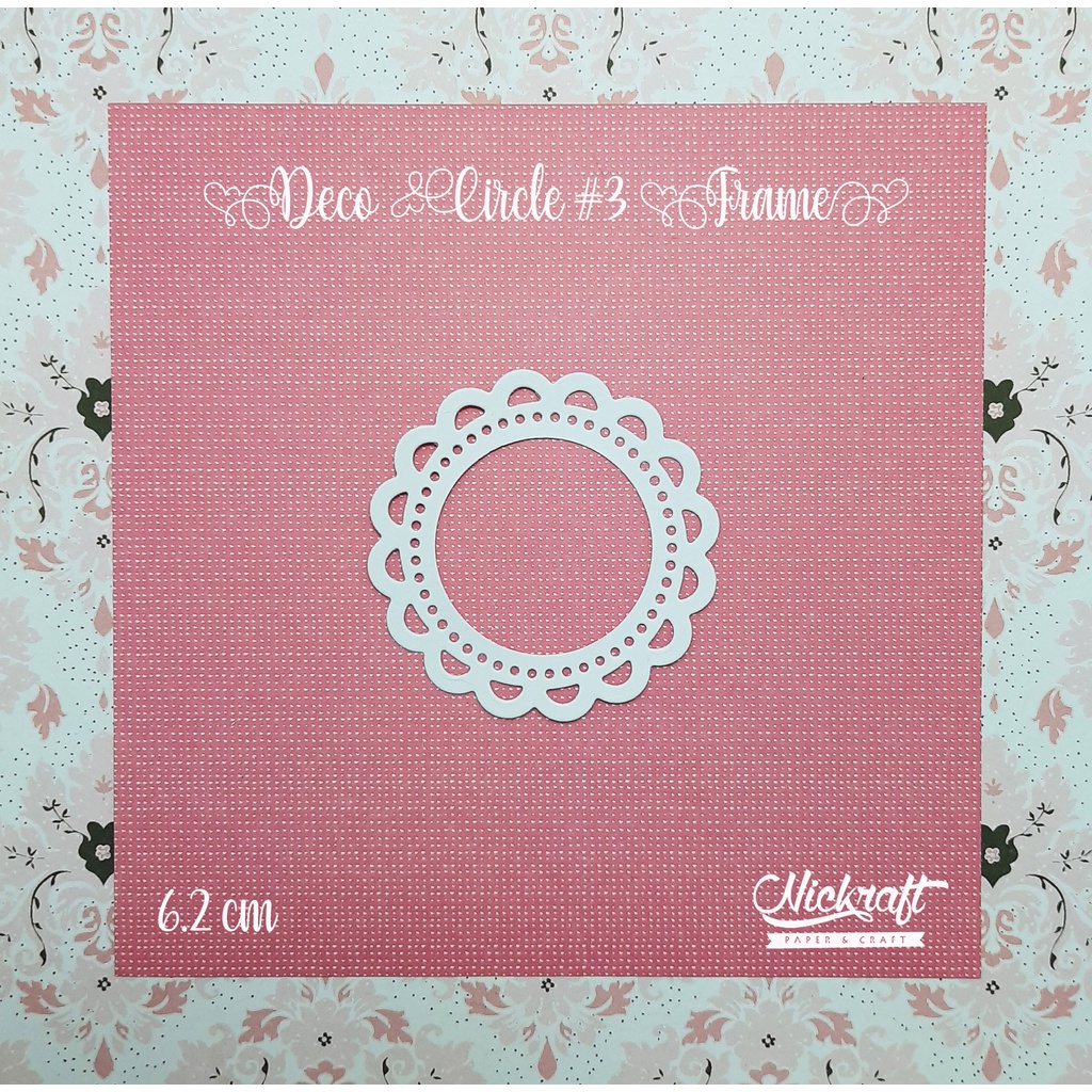 

DECO CIRCLE #3 - Hiasan Scrapbook Label Frame